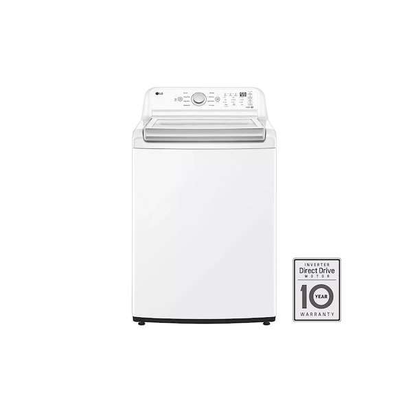 Lg 4.8 cu. ft. Ultra Large Capacity Top Load Washer with Agitator and TurboDrum Technology WT7155CW - main